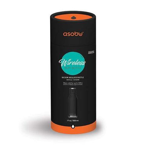 Asobu - Wireless Double Wall Insulated Stainless Steel Water Bottle with a Speaker Lid 17 Ounce - White