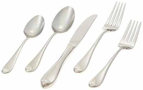 Gorham Studio 45-piece Flatware Set, 6.30 LB, Metallic