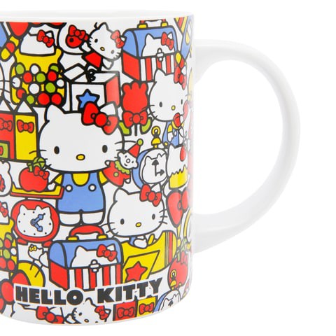 Hello Kitty Ceramic Mug, Multilogo, 420 ml