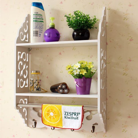 Lingwei - Bathroom Towel Rail Wall-Mounted Shelf / Rack