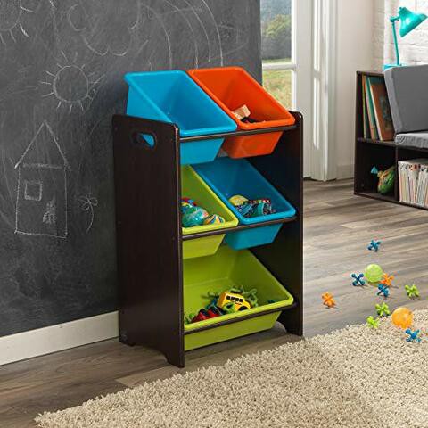 KidKraft Storage Bin, Espresso