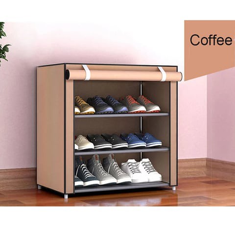 Generic-Non-woven Storage Shoe Rack Hallway Cabinet Organizer Holder 3/4/5/6/8 Layers Dustproof Assemble Shoes Shelf DIY Home Furniture