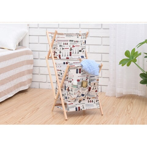 Lingwei - Dirty Clothes Storage Basket Household Simple Folding Fabric Dirty Clothes Basket Bathroom Laundry Debris Basket