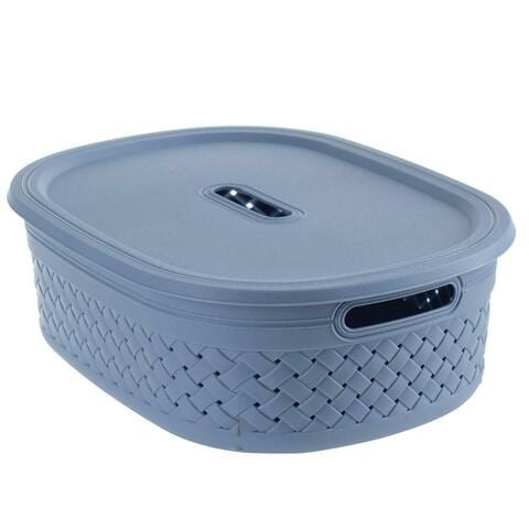 Stich Plastic Laundry Basket (39 x 30 x 14cm, Large)