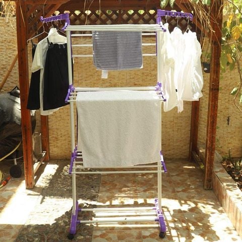 YATAI Clothes Airer 3 Tier Foldable Laundry Drying Clothes Rack