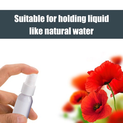 Decdeal - Portable Repackaging Small Bottle Detachable Transparent Bottle Cap Lastics Spray Bottle