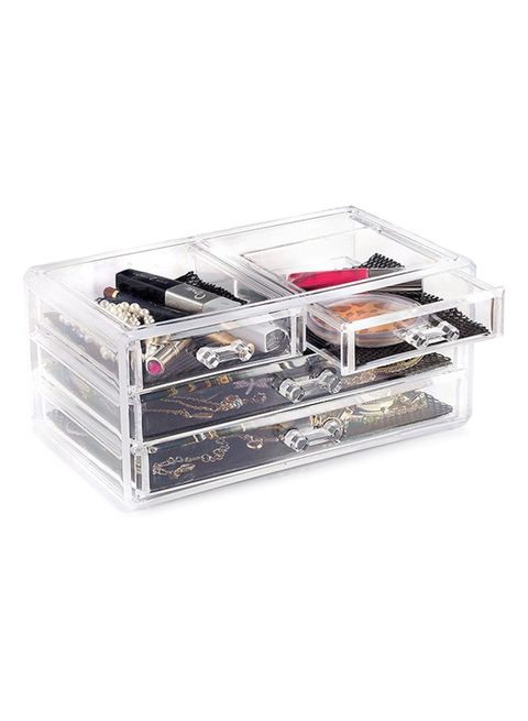 Generic - 4-Drawer Cosmetic Organizer Clear