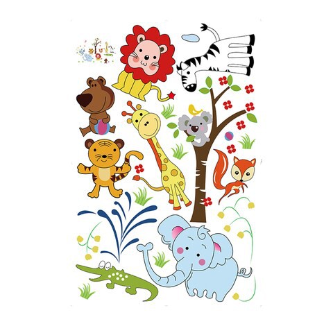 StickieArt - Jungle Toons Wall Decal - Large - 60 x 90 cm - STA-179