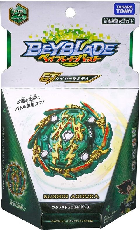 Takara Tomy Beyblade Burst B-135 Booster Bushin Ashura