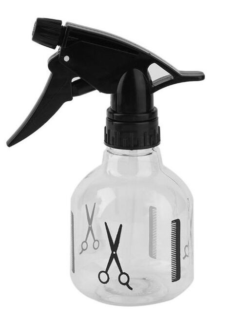 Generic Plastic Hairdressing Spray Bottle Black/Clear