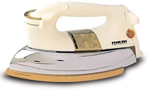 Nikai Sole Plate Iron With Thermal Fuse &amp; 3 Pin Plug Dry Iron - NDI724