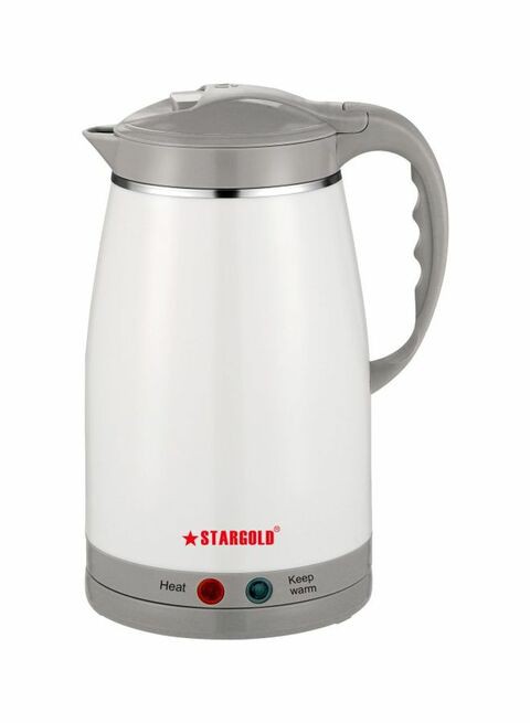 Stargold - Electric Kettle 1.5L SG-K1456 White/Grey