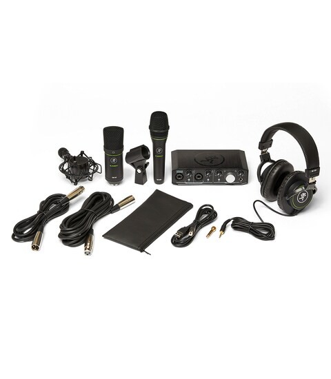 Mackie Producer Bundle - Recording Bundle with Audio Interface, Headphones, Condenser Microphone, and Dynamic Microphone