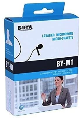 Boya By M1 Lavalier Microphone For Smartphones Canon Nikon DSLR Cameras Camcorders Audio Recorder