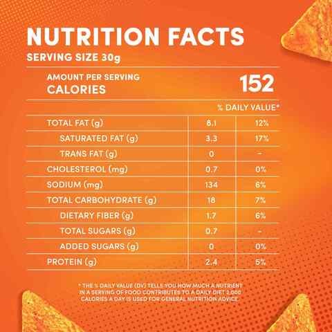 Doritos nacho cheese chips 180 g