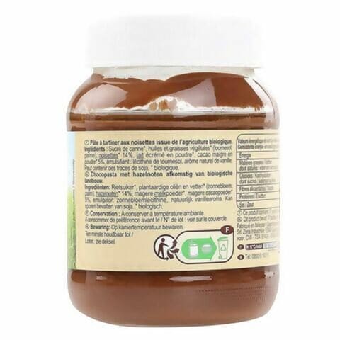  bio choco hazelnut 350g