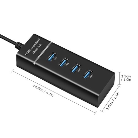 Generic 4-Port USB 3.0 Multi-Speed ​​USB Hub to Adapter (USB)