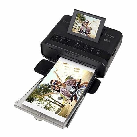 Canon Selfie Photo Printer, Black, CP1300, With Five Sheets