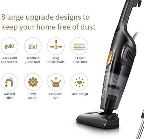 Derma Handheld Vacuum Cleaner 1.2L 600W Dx115C Black/Silver