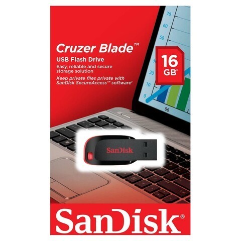 SanDisk Flash Drive (USB) 16GB (Cruzer Blade)