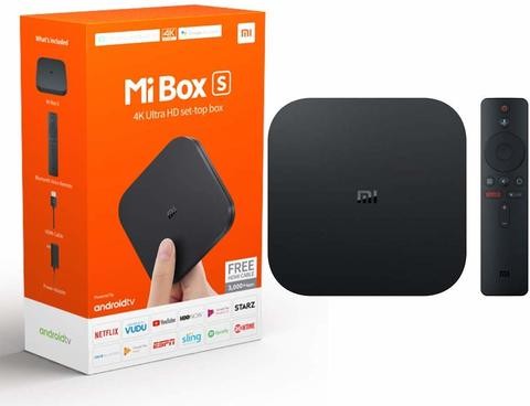 Xiaomi Mi Box S with 4K HDR Android, Google Remote Media Player - International Version, Black