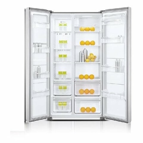 Super General Electric Double Sided Refrigerator, 500 Liters, (SGR710SBS), Silver