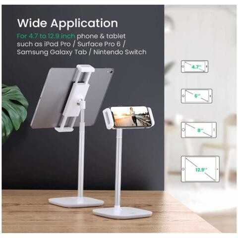 ALISSA Long Arm Stand Tablet Holder Aluminum Adjustable Height 360 degree Mobile Holder