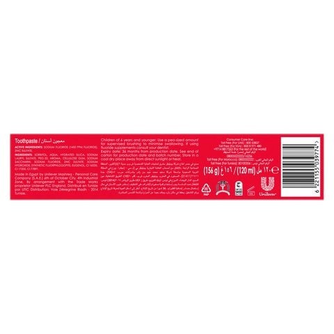 Closeup Anti-Bacterial Toothpaste, Red, 120 ml