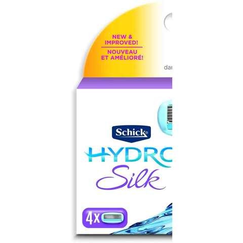 Shake Hydro Silk Curve Sensing 5 Blades Set, Pack of 4 , Purple