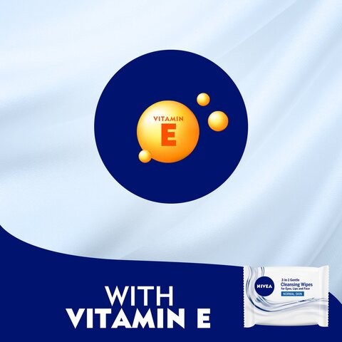 Nivea 3 in 1 Facial Cleansing Wipes 25 Wipes