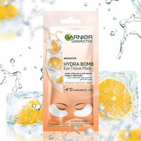 Garnier SkinActive Orange Juice Anti Dark Circles Hydrating Eye Mask 6 gm