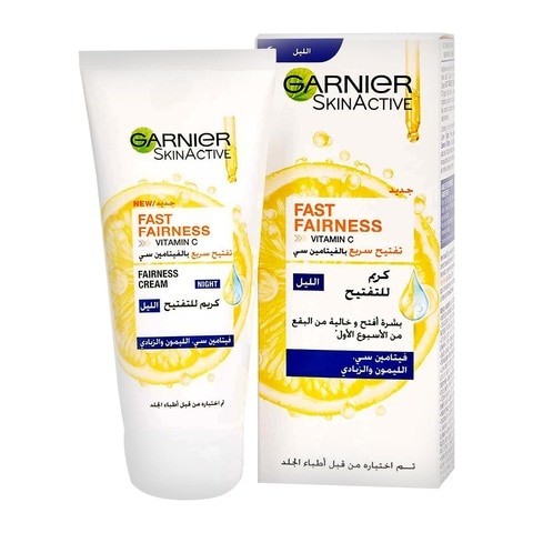 Garnier SkinActive Rapid Fairness Night Cream With Vitamin C Lemon And Yogurt 50ml