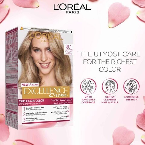 L'Oreal Paris Excellence 8.1 Light Ash Blond