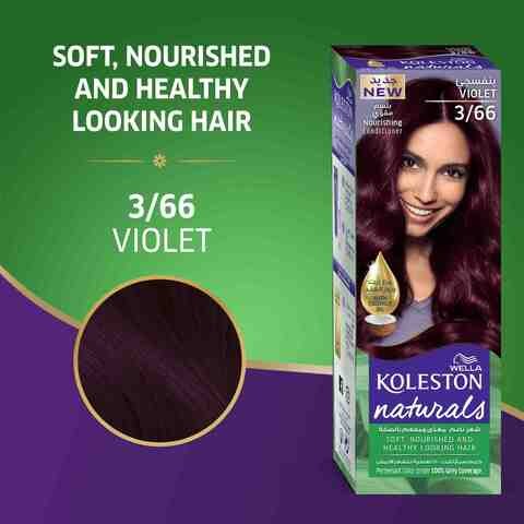 Wella Koleston Naturals Kit Half Hair Color Violet 3/66