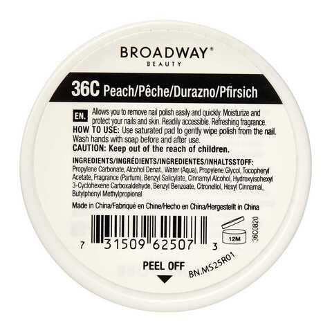 Broadway 36c Nail Polish Remover Wipes - 32 Pieces