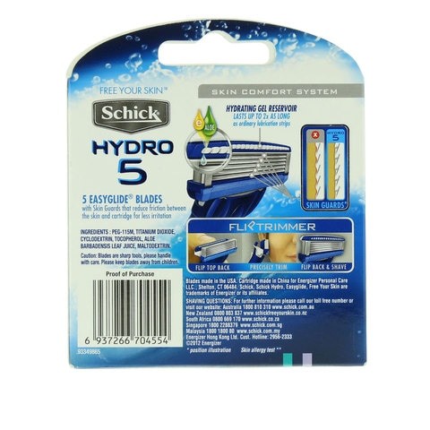 SCHICK HYDRO 5 EASYGLIDE BLADE 6'S