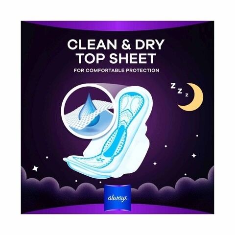 Always Night Wings Sanitary Pads 8 Pieces