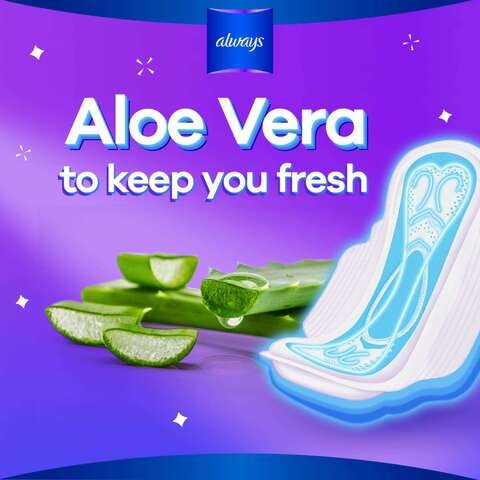 Always Clean & Dry Large Thick Sanitary Pads With Wings 30 Pads