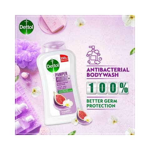 Dettol Pamper Anti-Bacterial Body Wash With Fig & Orchid 250ml