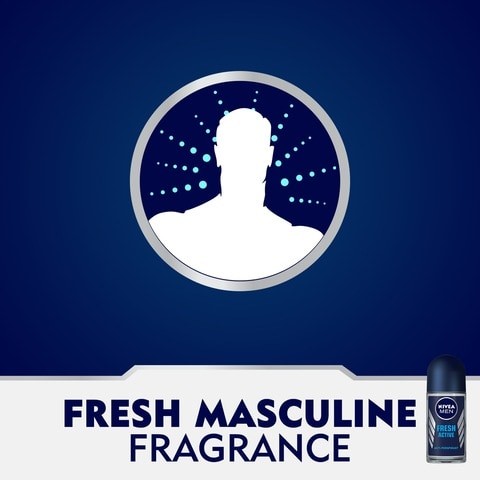 Nivea Fresh Active Deodorant Roll On For Men ml