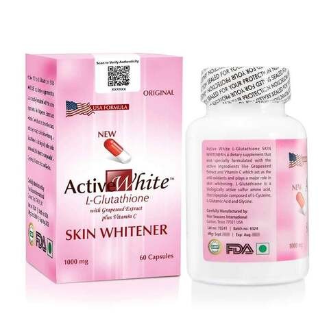 Active White L Glutathione Capsules ( 60 Capsules = 1 Bottle)