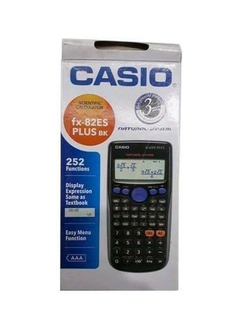 Casio ES Plus Series Non-Programmable Calculator, Black/Grey/Purple