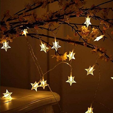 Aiwanto 50 LED Lights Christmas Tree Lights Decoratin Lights New Year Decoration Lights Diwali Decoration Star Lights Home Decoration(5M)