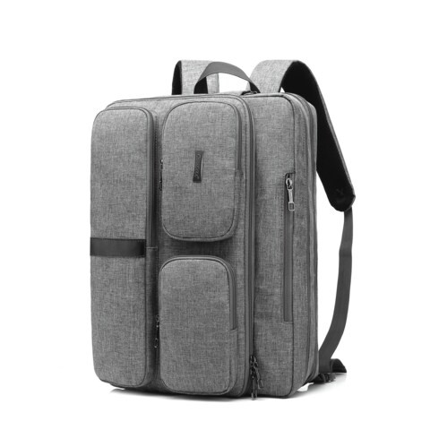 Coolbell Nylon Waterproof Convertible Messenger Bag - Gray, 17.3 Inch