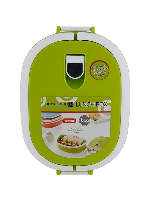 Royalford Green Square Lunch Box, 350 ml