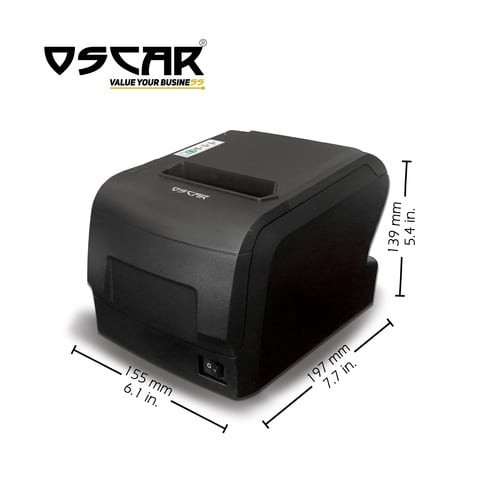 Oscar POS88F 80mm Thermal Receipt Printer USB Serial Ethernet With Automatic Cutter Kitchen Support ESC POS Black