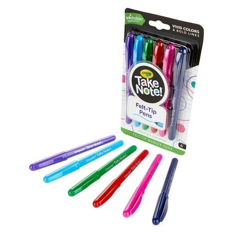 Crayola Tech Note 6 Washable Ballpoint Pen