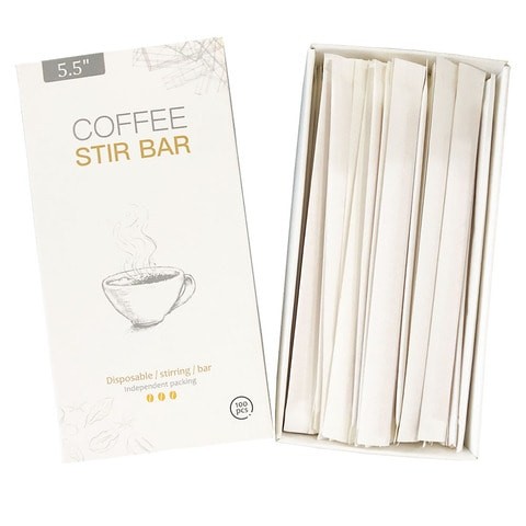 100-Piece Coffee Stir Sticks Set Beige