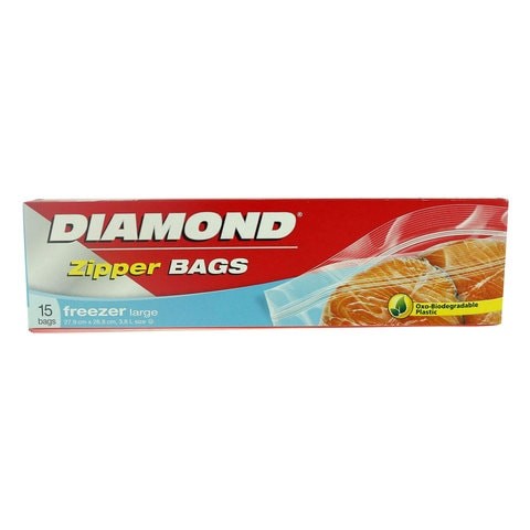 DIAMOND FREEZER BAGS LARGE 12X15S