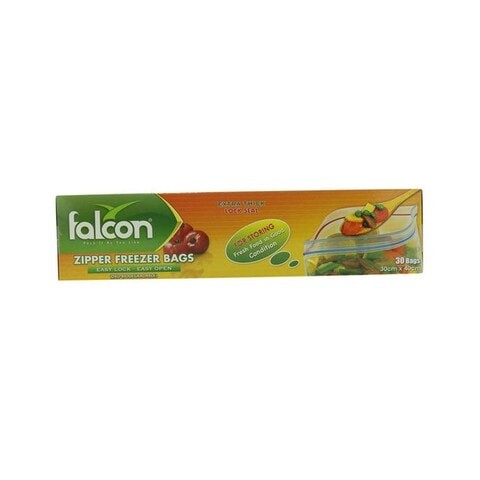 Falcon Zippered Freezer Bags 30 Pieces